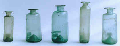 English glass vials