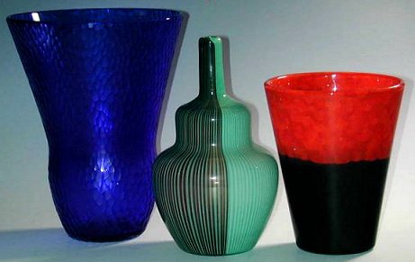 Carlo Scarpa designs for Venini glass