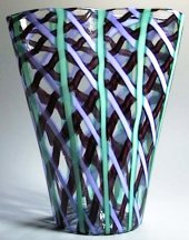 Venini glass vase