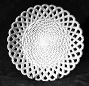 white vitro-porcelain plate